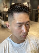 フランクス バーバー ウエストトウキョウ 吉祥寺店(FRANK’S BARBER WEST TOKYO)&nbsp;スパイキーショートブルーブラックフェザーパーマサーフカール