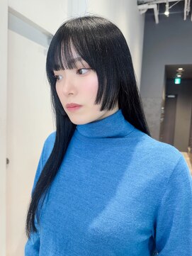 アルバム 銀座(ALBUM GINZA) 顔周りレイヤー前髪カット韓国ヘア美髪ロング_F0710