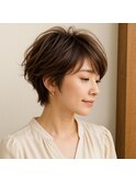 ふんわりショート エレガントボブ 20代 30代 40代 50代 60代