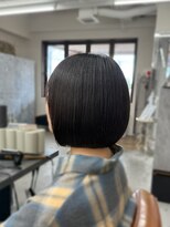 ヘアーグロウニコ(hair grow nico...)&nbsp;重めぱつっとボブ
