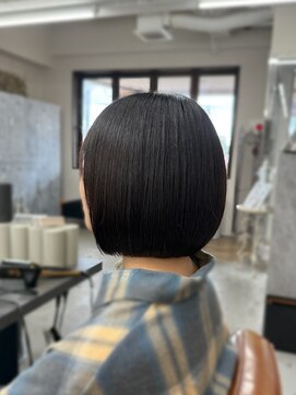 ヘアーグロウニコ(hair grow nico...) 重めぱつっとボブ