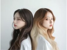 【大人気カラーMENU！】ケアブリーチ＋デザインカラー（グラデーションORハイライトORインナー）￥14,900～