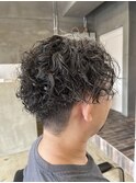 (北谷)メンズカット×スパイラルパーマでつくる立体感！