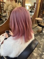 チャプター 問屋町(chapter)&nbsp;ケアブリーチホワイトピンクベージュカラーレイヤーカット韓国