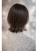 30代40代◎髪質改善外ハネミディ×ブラウンカラー艶髪