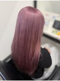 ブリーチ2回以上で作る寒色ピンクベージュ