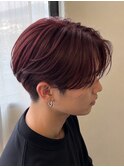 【メンズ特化】森山担当 韓国風センターパート×ワインレッド
