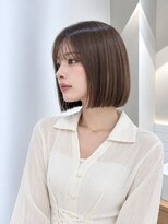フォト 新宿三丁目(foto)&nbsp;髪質改善縮毛矯正地毛風ストレート切りっぱなしボブ