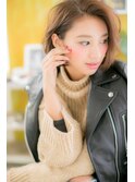 オンナ度UP☆抜け感フェザーボブb(miq阿佐ヶ谷)