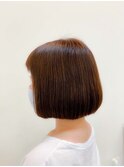 大人かわいいツヤ系簡単お手入れショートボブ