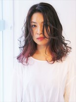 ヘアーライズ 池袋東口店(hair RISE) 黒髪インナーカラーピンク