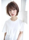 【FRAME  なんば】大人可愛いショート風ボブ