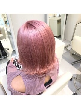 ホワイトピンク L ターン ヘアー Taan Hair のヘアカタログ ホットペッパービューティー