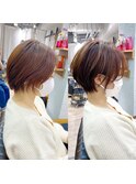 愛され大人ショートボブ・立体感アップデジタルパーマ【BISA】