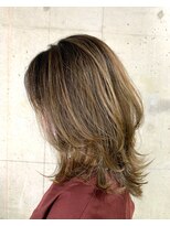 フラット(FLAT)&nbsp;白髪染め×ハイライト×レイヤー