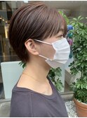ショートヘア　サイドバング