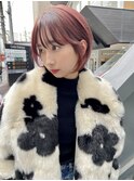 「NUDE」#ピンク 前下りショート 10代 20代 30代   ボブショート