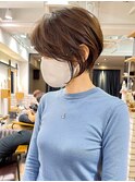 前下がり/絶壁解消/ひし形/大人ショートボブ/30代/40代★猪狩★