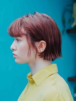 美容室 コーストアール 稲毛店(coast-R)&nbsp;ボブ×アプリコットオレンジ【稲毛駅】