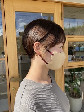 モカヘアー(mocha hair) ショート/スッキリショート/コンパクト/ベージュカラー