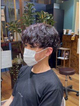 ソウルメイト(soul mate) ゆるめ波巻きパーマ