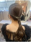 金箔ヘア★つやつやタイトポニー