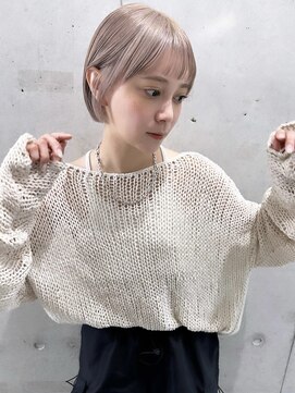 シーク 天神(SEEK) 【 SEEK茶木】ホワイトベージュ☆ハイトーンカラー