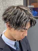 メンズフィール 南森町(MENS FEEL)&nbsp;スペインカール/スパイキーショート/ブルーブラック/南森町