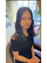 エリスホリエ(Eliss Horie)&nbsp;韓国風オリーブグレー×くびれヘア☆