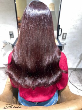 ジル アンク(Jill ankh) 《Jillankh姫路駅前》パープルブラウン　髪質改善　ダブルカラー