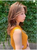 ミルクブラウン/ダークパープル/ナチュラルショート/夏/町田