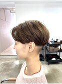 大人フェザーショート刈り上げショート30代40代50代白髪ぼかし