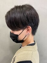 センターパート/ニュアンスパーマ/韓国/フェーザーパーマ/眉毛