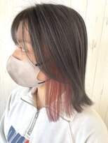 ニューヨークニューヨークマザーズ(NYNY Mothers)&nbsp;イヤリングカラー/ブリーチ/ピンクパープル/切りっぱなしボブ