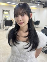 クレム 博多駅店(ChLem) 顔まわりレイヤー 艶カラー 暗髪 韓国風 髪質改善 福岡美容室