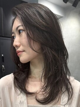 シャルムバイケンジ(Charm.by KENJE) 30代40代50代外ハネミディアムレイヤー髪質改善酸性ストレート