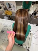 白髪ぼかしハイライト