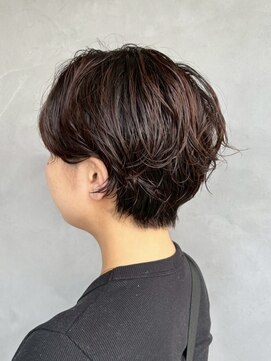 ビスクヘアデザイン(bisq hair design) ボブ　ミルクティーベージュ　艶髪　髪質改善カラー　ショート