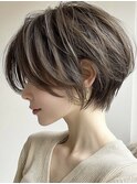 大人ショート/白髪ぼかし＃30代＃40代
