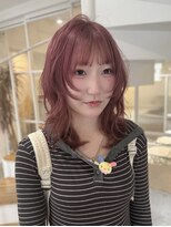 ミュウアンド(Mew＆)&nbsp;【@re_n___】ピンクカラー/レイヤーカット