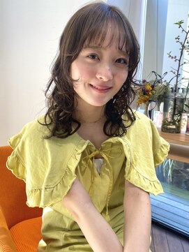 リンネテラス(Lin'ne terrace) レイヤーカット×スパイラルパーマ*お顔周りカット