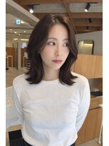 サードショップ 梅田茶屋町店(THIRD SHOP)&nbsp;レイヤーカット×グレージュ