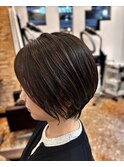 丸みショートボブ