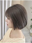 着物ヘア/大人ガーリー/ダークアッシュ/似合わせカット/伊勢崎