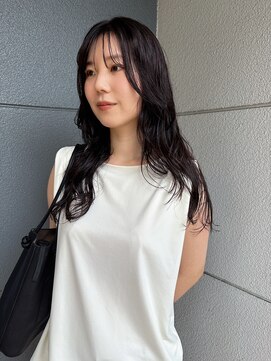 ヘアーアイストゥーレ(HAIR ICI TRE) ロングスパイラルパーマニュアンスパーマチョコレートブラウン