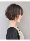 柔らか丸みショートボブ
