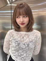 シー バイ ロンド 新宿(Sea by Lond)&nbsp;ワンホンレイヤ ー×ダークブルー[デジタルパーマ/ボブ/韓国]