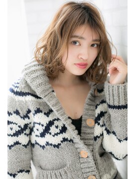 ローマ ギンザ(ROMA Ginza) 『ROMA』ジェンダーレス透明感ベージュ切りっぱなしボブ