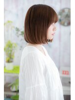 ミック ヘアアンドビューティー 大山店(miq  Hair&Beauty)&nbsp;シースルーバングで透け感キュート★なナチュラルボブ