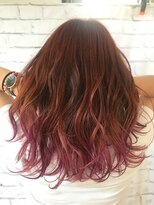 アディクト(ADDICT)&nbsp;バレイヤージュ　ピンクバイオレットカラー